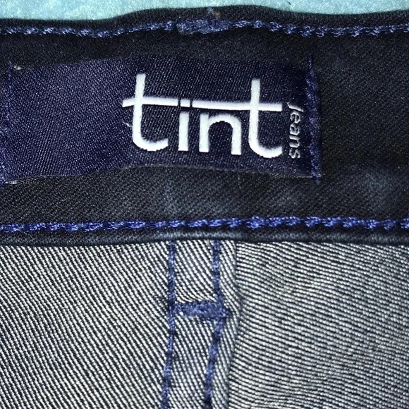 TINT JEANS The Sculptor deep blue skinny, mid rise, stretchy comfy NEW size 12 - Picture 3 of 9
